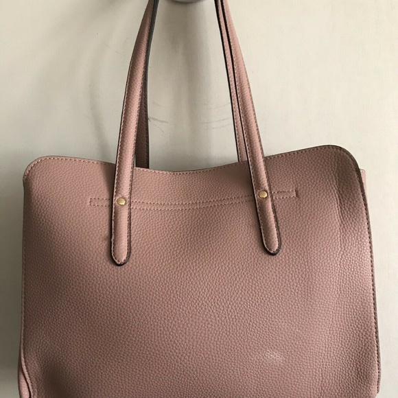 NANETTE LEPORE Large Leather Dusty Pink Handle Bag - Picture 4 of 8